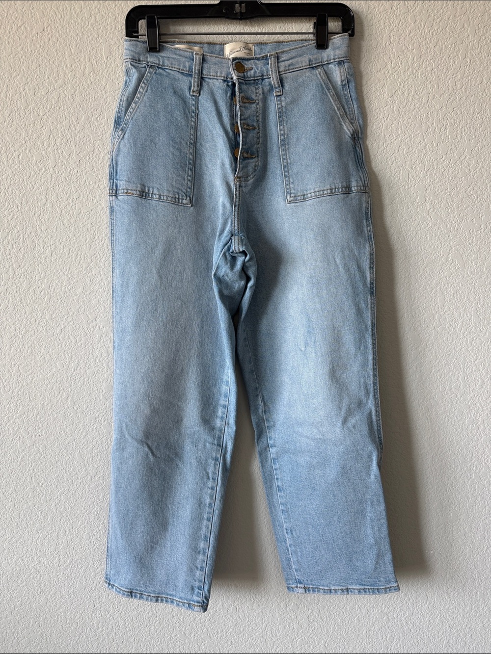 Light Blue Uber Button-Fly Jeans